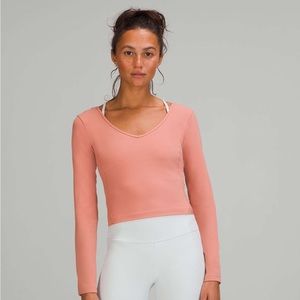 lululemon Align Long Sleeve Cropped Shirt Size 8
